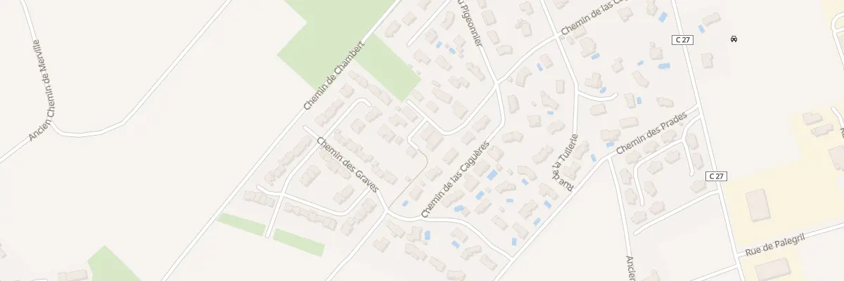 Plan de la Rue de la Métairie Chambert à Grenade