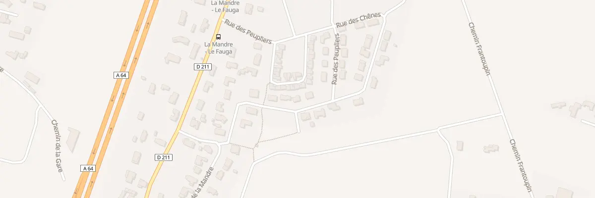 Plan du 28 Rue des Peupliers au Fauga