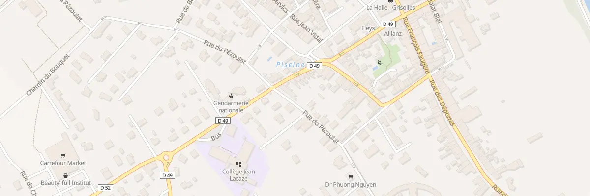 Plan du 391B Rue du Pézoulat à Grisolles