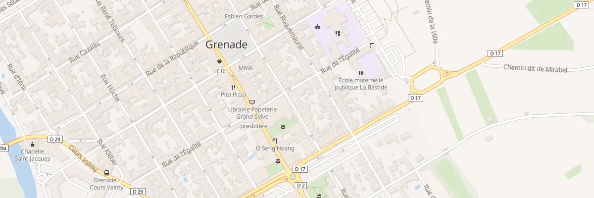 Plan du 16 Rue Victor Hugo à Grenade