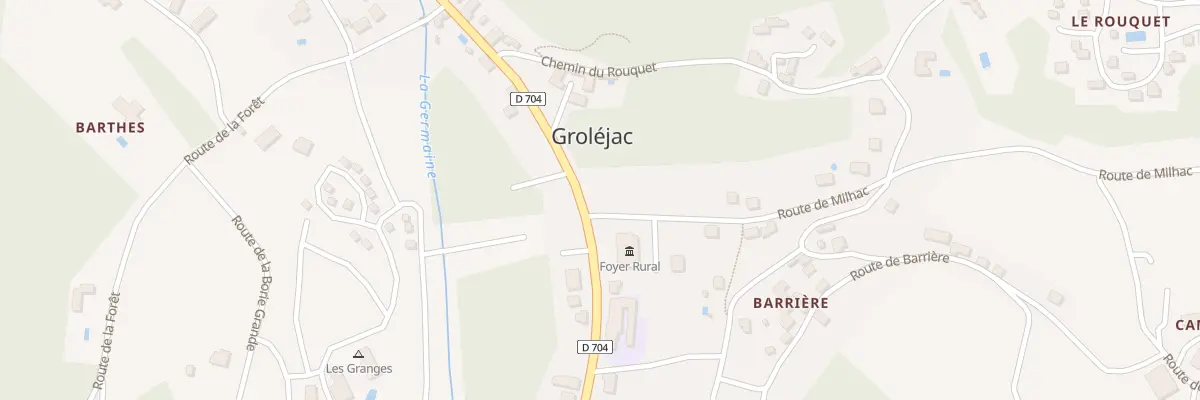 Plan du 85 Le Rouquet à Groléjac
