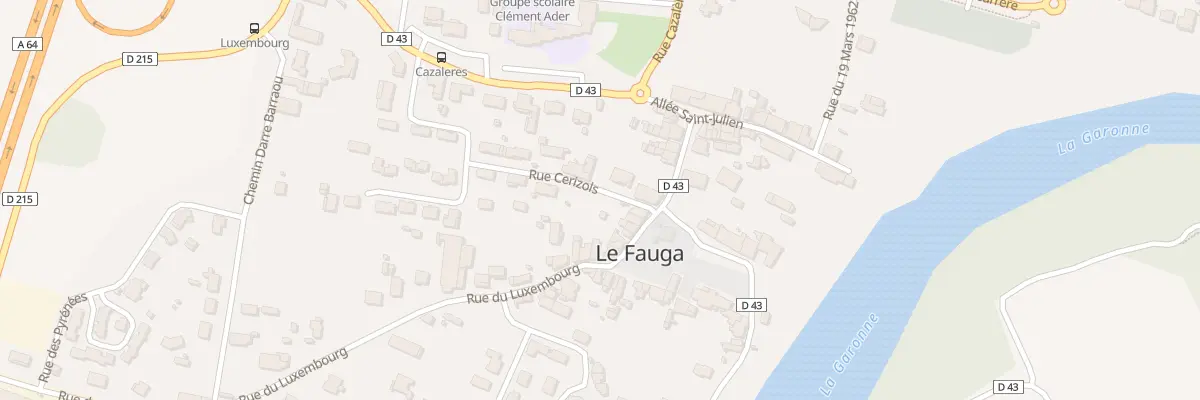 Plan du 1 Rue Cérizols au Fauga