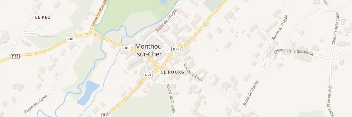 Plan du 2 Rue de la Croix à Monthou-sur-Cher