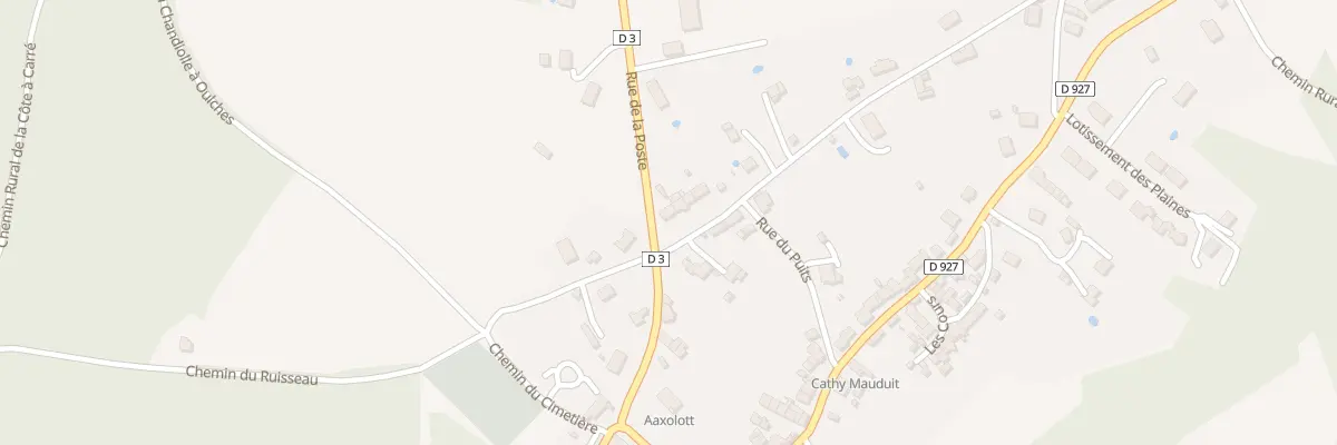 Plan du 10 Rue de la Poste à Oulches
