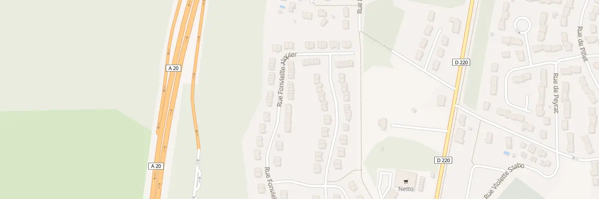 Plan du 30 Rue Fonvieille-Alquier à Limoges