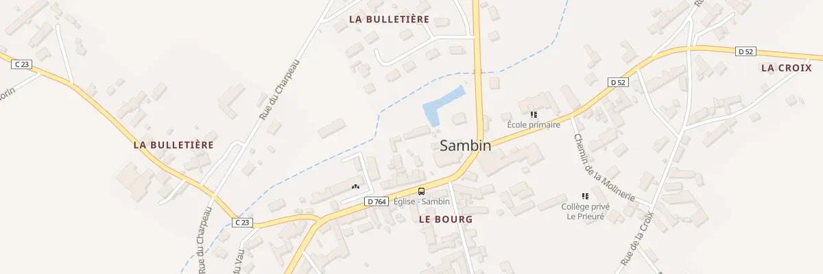 Plan du 23 Rue de la Fontaine St Urbain à Sambin