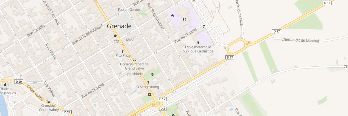 Plan du 19 Rue Roquemaurel à Grenade