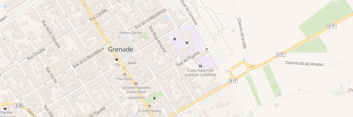 Plan du 3030 Rue Roquemaurel à Grenade