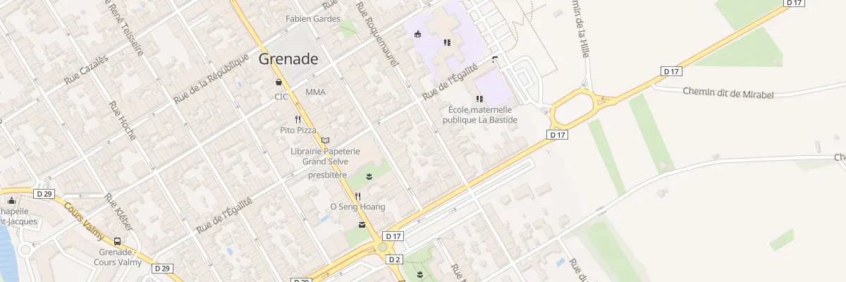 Plan du 17 Rue Roquemaurel à Grenade