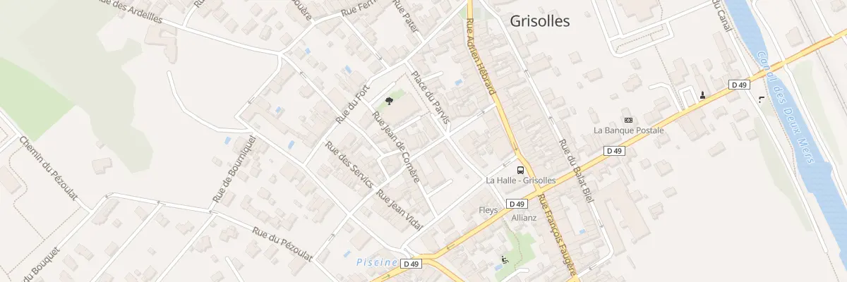 Plan du 2 Rue Abbe de Rosset à Grisolles