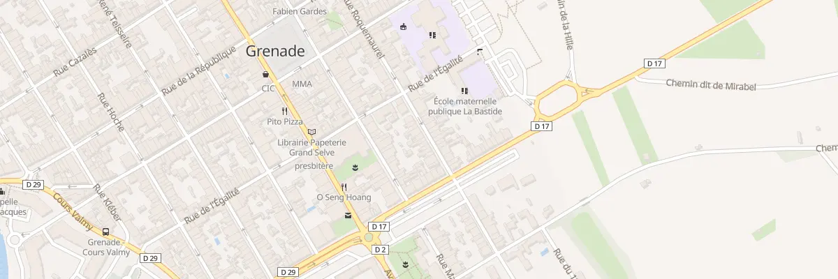 Plan du 13 Rue Roquemaurel à Grenade