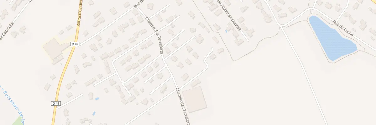 Plan du 221 Che des Terreforts à Grisolles