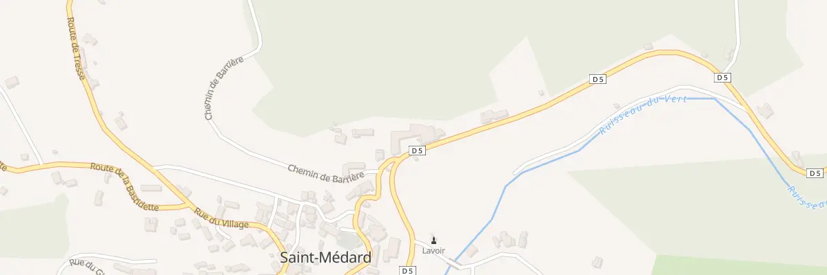 Plan du 1400 Rte de la Vallée du Vert à Saint-Médard