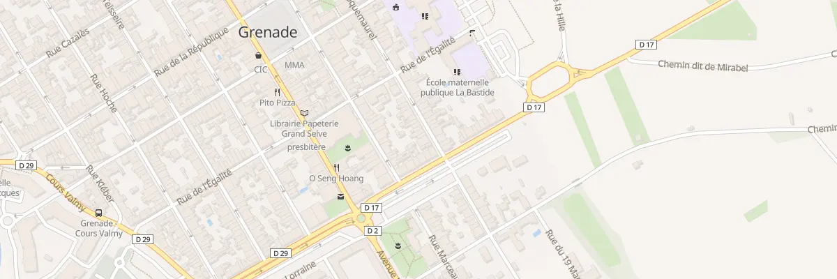 Plan du 3B Rue Roquemaurel à Grenade