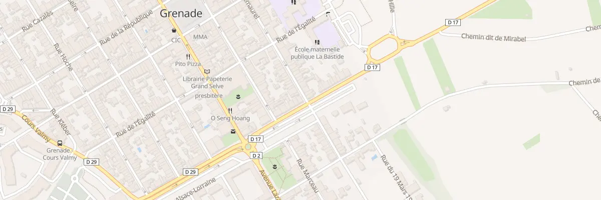 Plan du 1 Rue Roquemaurel à Grenade