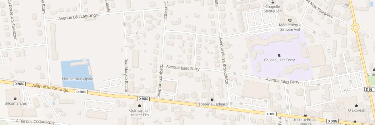 Plan du 1 Rue André Le Nôtre à Terrasson-Lavilledieu