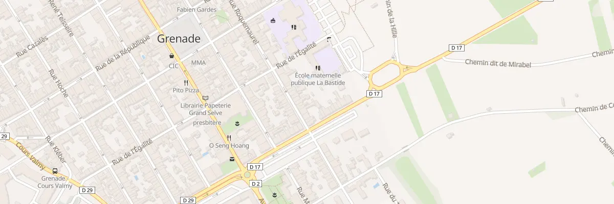 Plan du 10 Rue Roquemaurel à Grenade