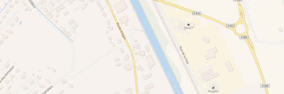 Plan du 1 Imp du Canal à Grisolles