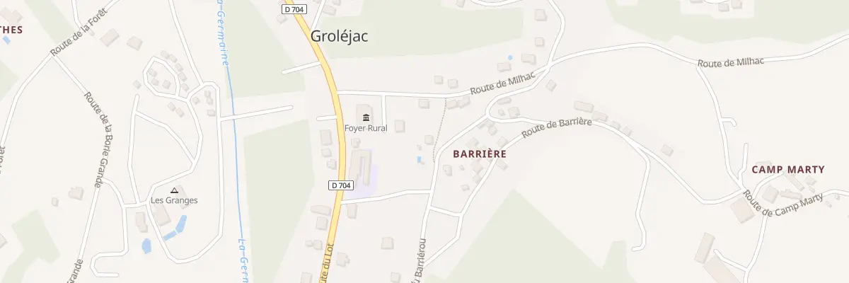 Plan du 90 Barriere à Groléjac