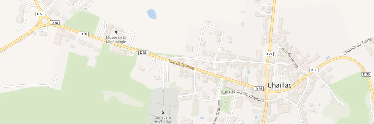 Plan du 14 Rue de la Poste à Chaillac