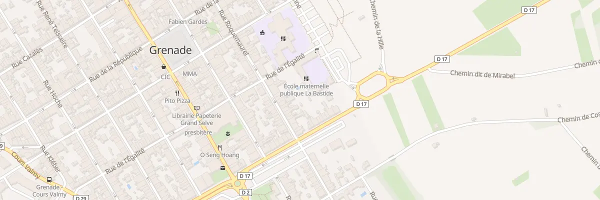 Plan du 16 Rue Roquemaurel à Grenade