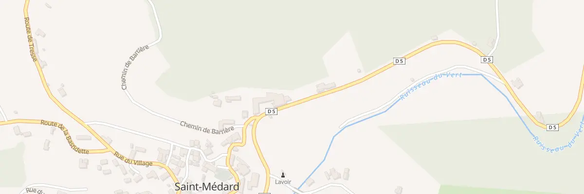 Plan du 1350 Rte de la Vallée du Vert à Saint-Médard