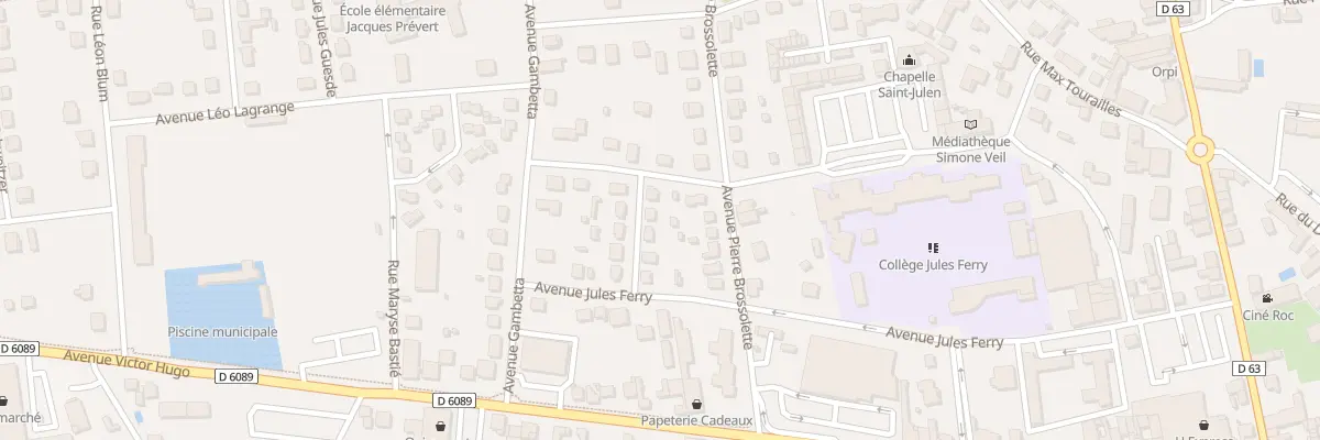 Plan du 6 Rue André Le Nôtre à Terrasson-Lavilledieu