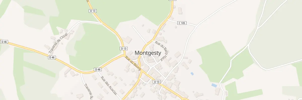Plan du 44 Pl de l’Église à Montgesty