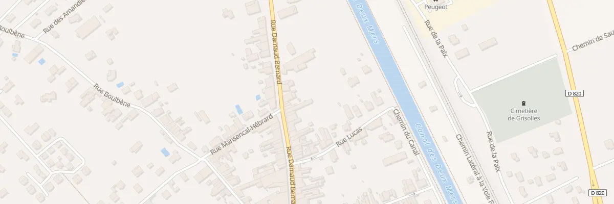 Plan du 40 Rue Darnaud-Bernard à Grisolles