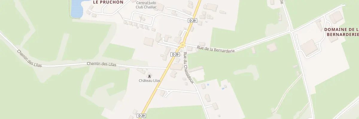 Plan du 1 Rue de la Croix du Chêne à Chaillac