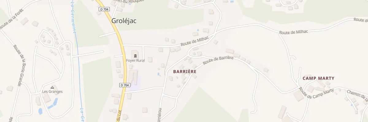 Plan du 97 Barriere à Groléjac