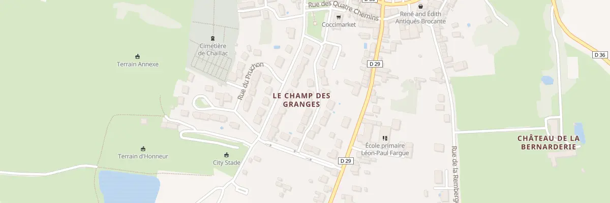 Plan du 6 Rue du Petit Champ à Chaillac