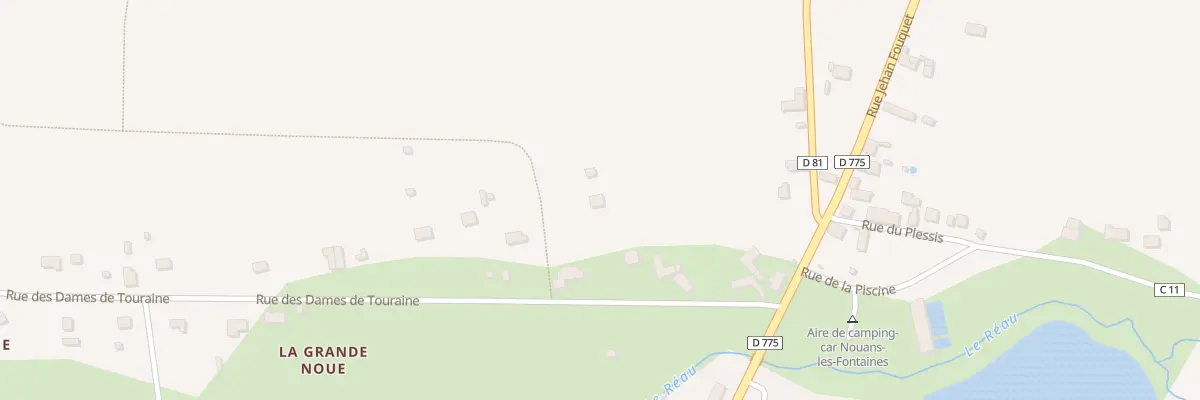 Plan du 446 Rue des Dames de Touraine à Nouans-les-Fontaines