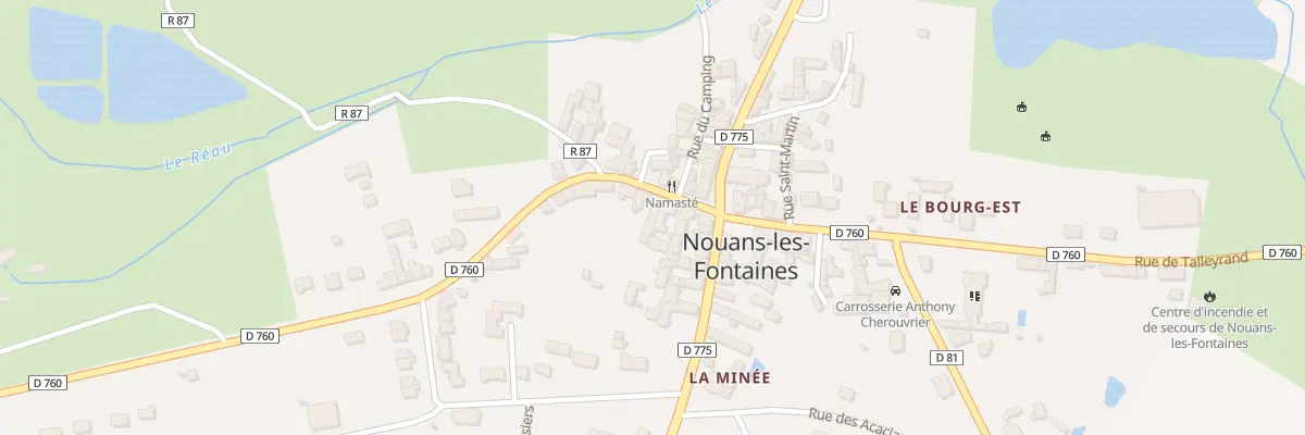 Plan du 5 Rue de Lattre de Tassigny à Nouans-les-Fontaines