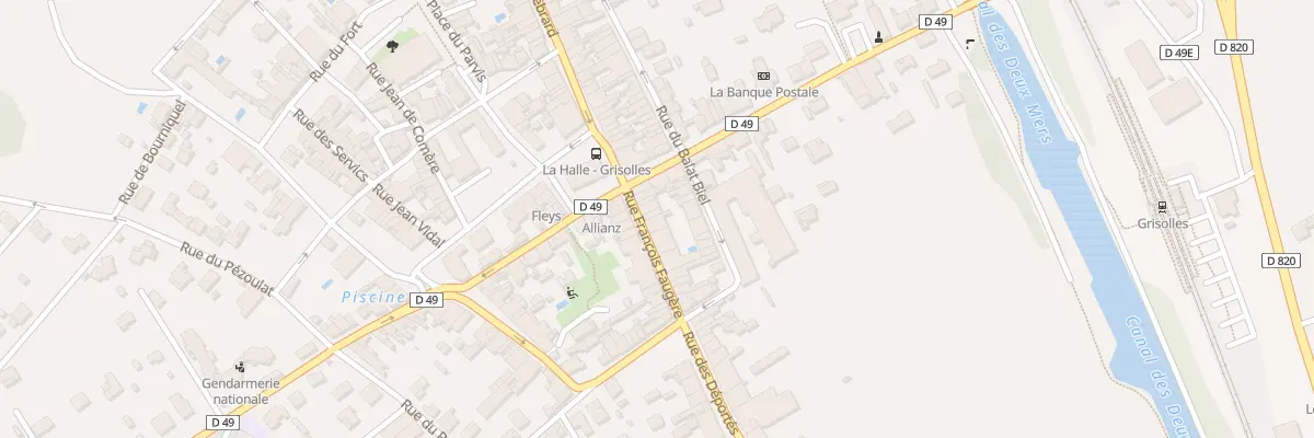 Plan du 16 Rue Francois Faugeres à Grisolles