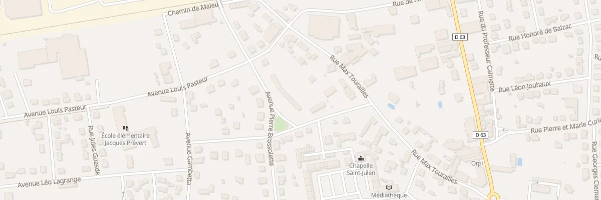 Plan du 28 Av Pierre Brossolette à Terrasson-Lavilledieu