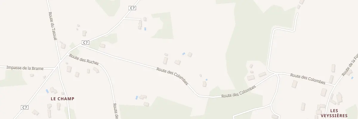 Plan du 267 Rte des Colombes à Prats-de-Carlux