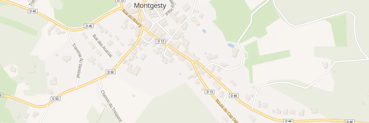 Plan du 236 Rue du Bourg à Montgesty