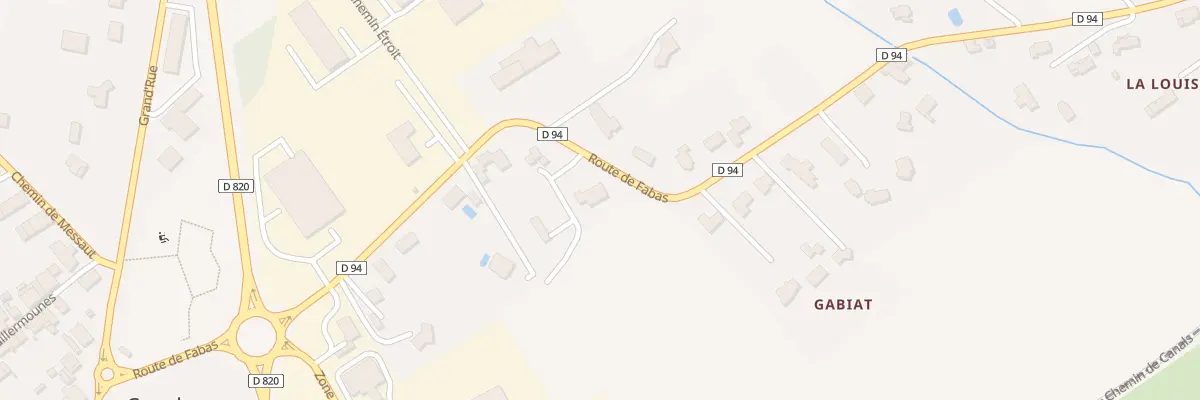 Plan du 544 Rte de Fabas à Canals