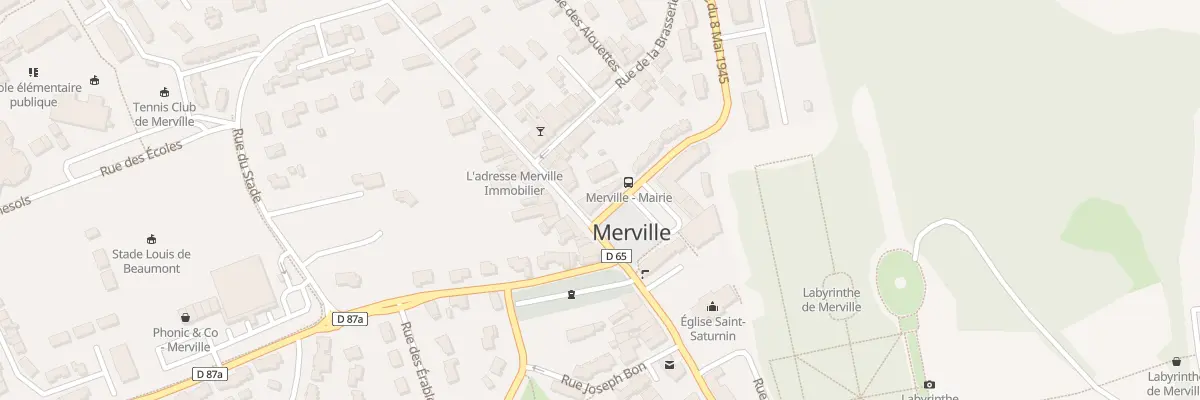 Plan du 74 Rue Emile Pouvillon à Merville