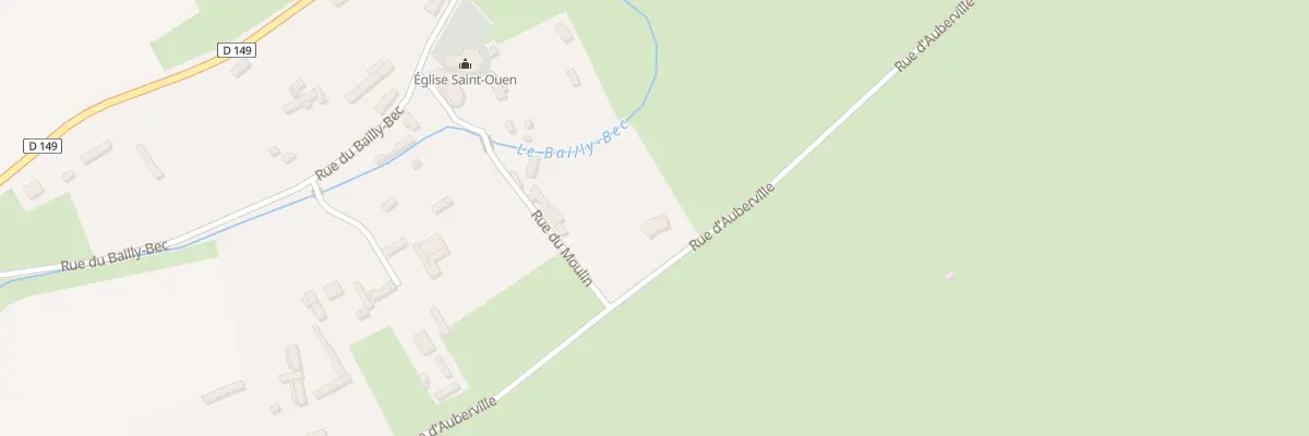 Plan de la Rue d’Auberville à Saint-Ouen-sous-Bailly