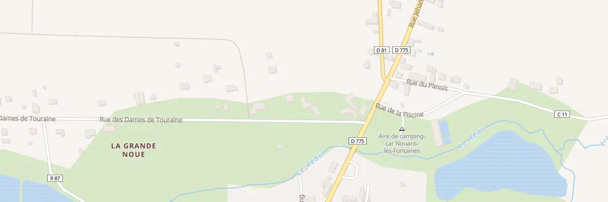 Plan du 8 Rue des Dames de Touraine à Nouans-les-Fontaines