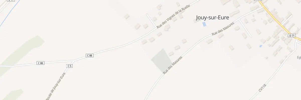 Plan du 23 Rue des Vignes de la Ruelle à Jouy-sur-Eure