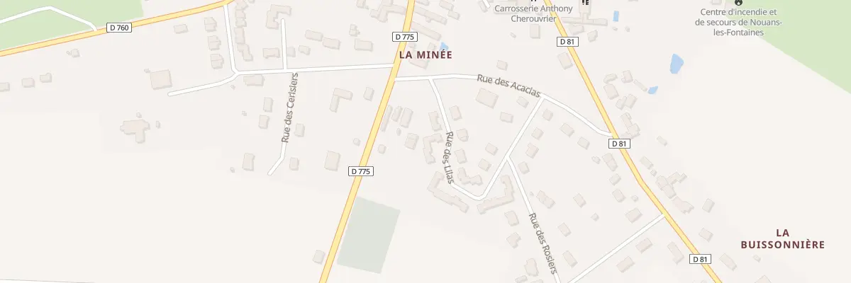 Plan du 37 Rue des Lilas à Nouans-les-Fontaines