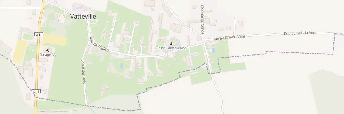Plan du 18 Rue de l’Eglise à Vatteville