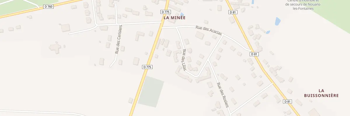 Plan du 35 Rue des Lilas à Nouans-les-Fontaines