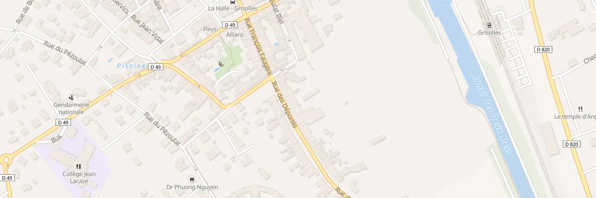 Plan du 13 Rue des Déportés à Grisolles