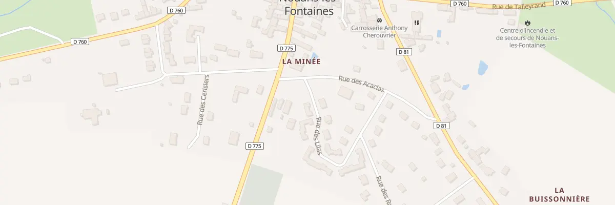 Plan du 43 Rue des Lilas à Nouans-les-Fontaines