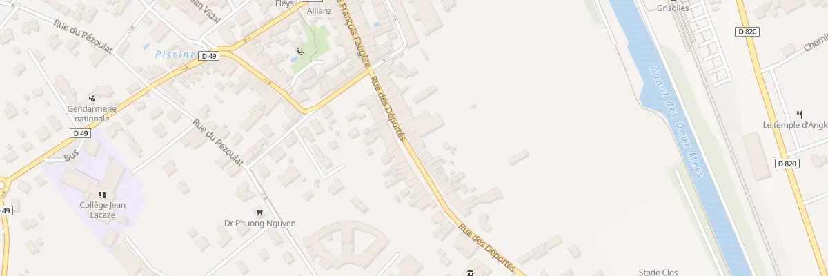 Plan du 21 Rue des Déportés à Grisolles