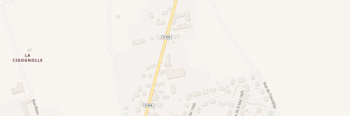 Plan du 45 Rue de Chateaudun à Oucques La Nouvelle
